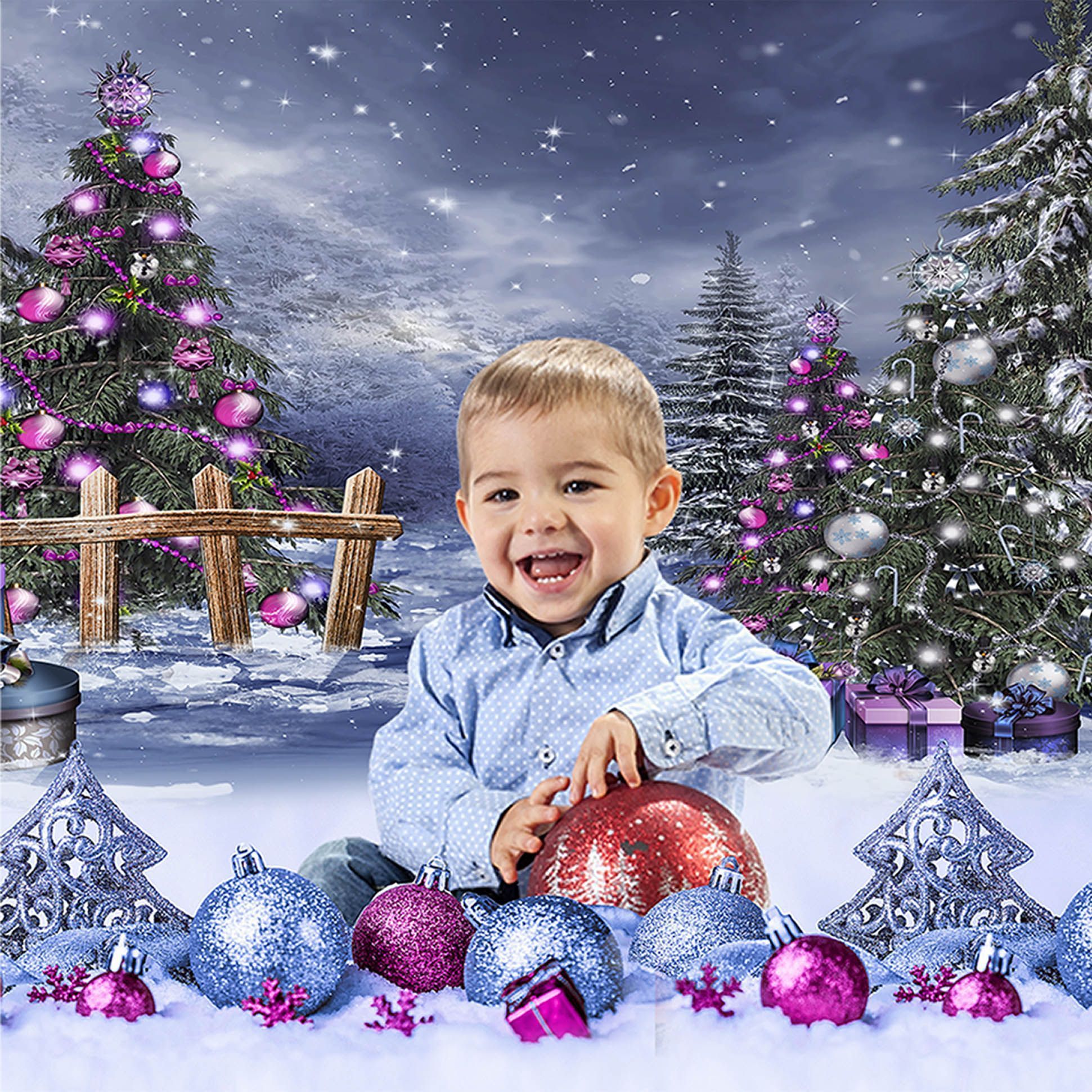 FONDO NIEVE ARBOL SELECCIONAR